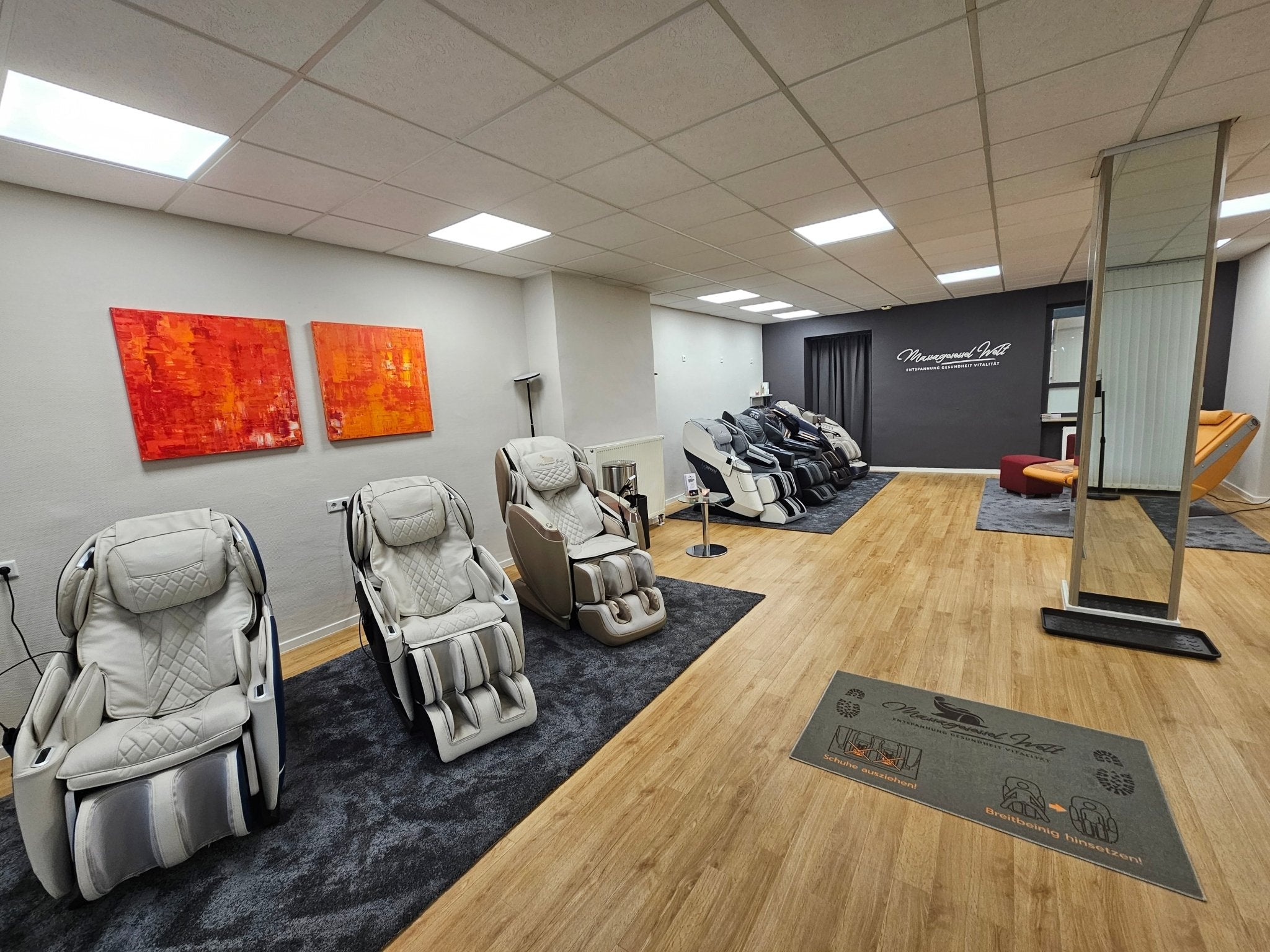 Our massage chair exhibition in Leverkusen - Massagesessel Welt