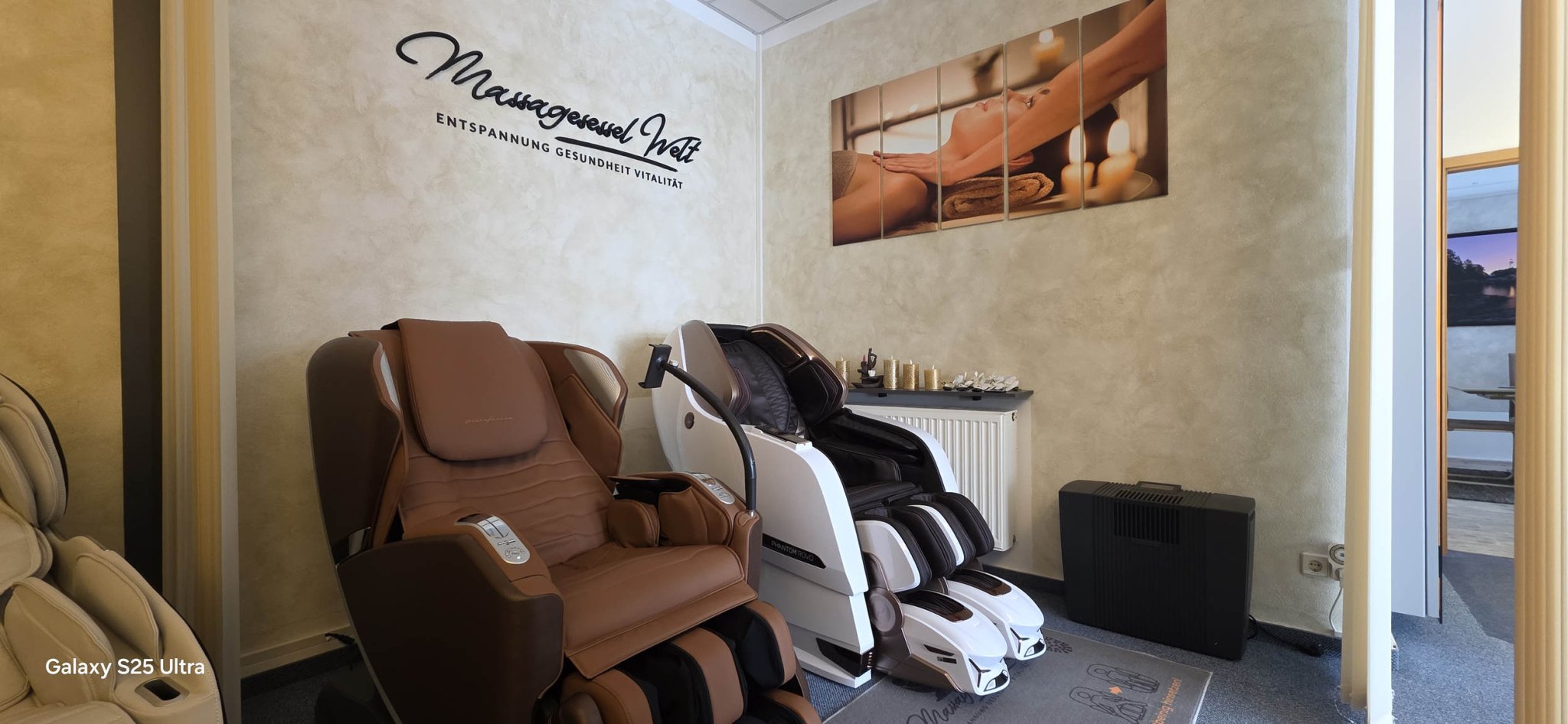 Our exhibition between Dresden, Leipzig and Chemnitz in Hainichen - Massagesessel Welt