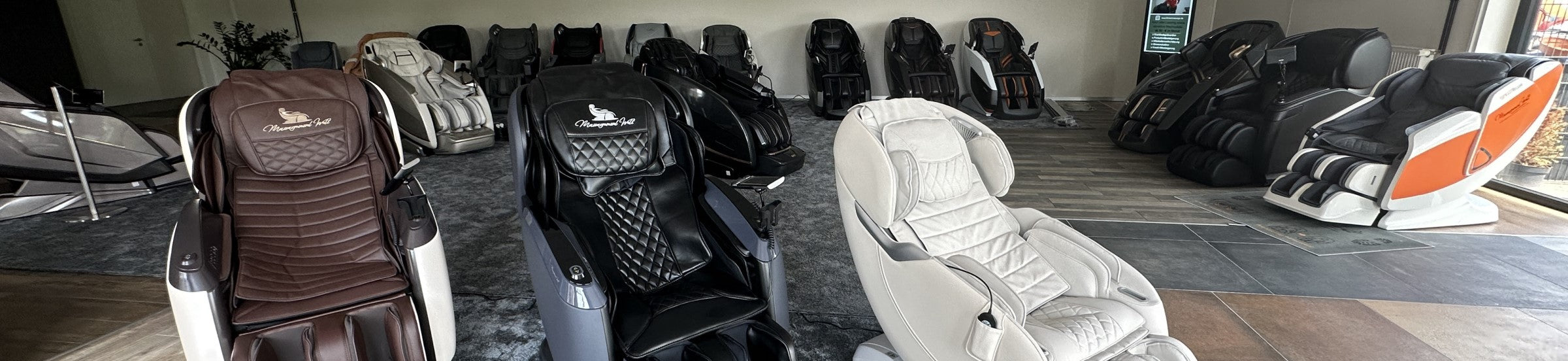 Our large massage chair exhibition in Stuttgart