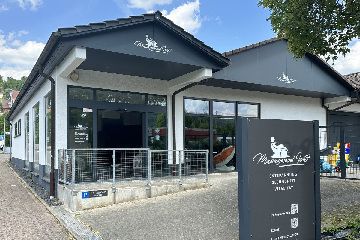 Massage chair world exhibition in Geradstetten near Stuttgart