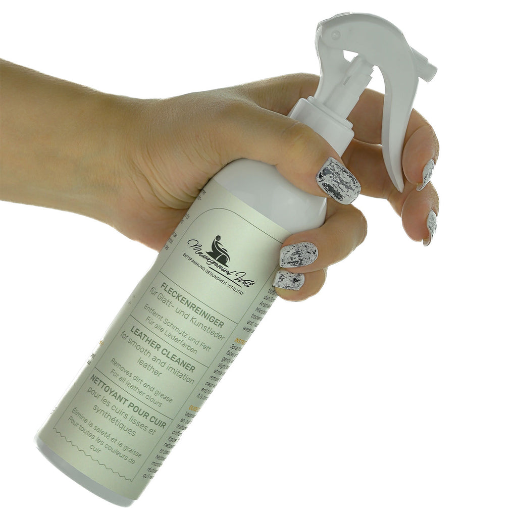 Stain cleaner for smooth and artificial leather
