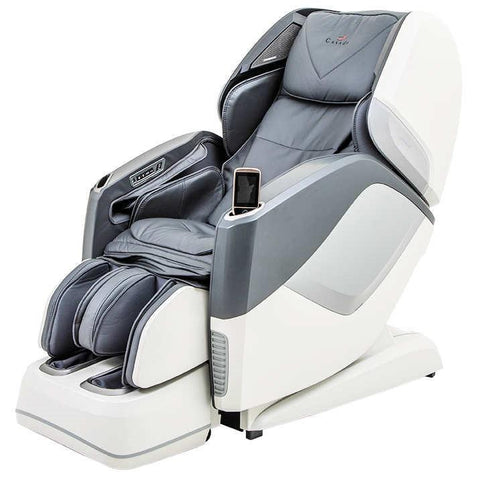 Casada Aura Massage Chair White Grey Faux Leather Massage Chair World