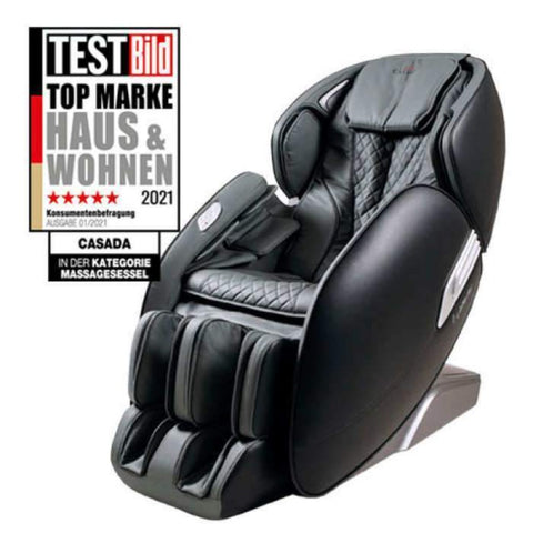 The Stately - Casada AlphaSonic II-Massagesessel-red-black-artificial-leather-massage-chair World